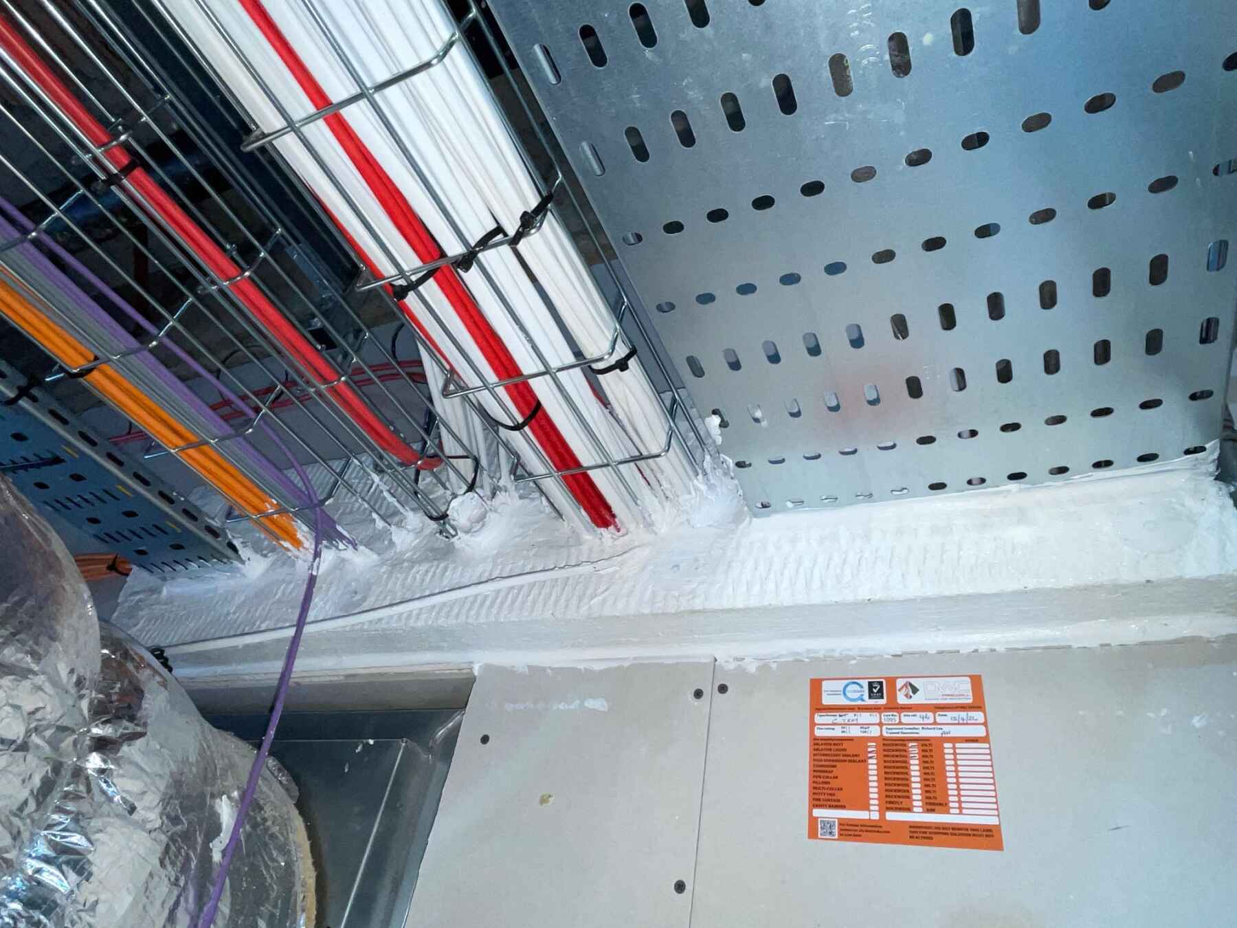 Fire Wall Fire Stopping At the Recently refurbished Humber Bridge offices in Hull using Fire Survey Pro App 5