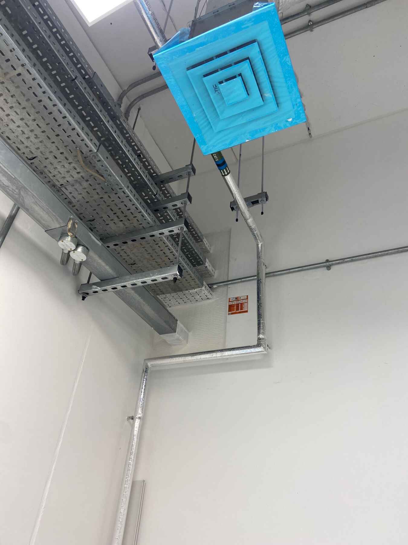 Fire Wall fire stopping works at the new A Five Guys Castleford 2