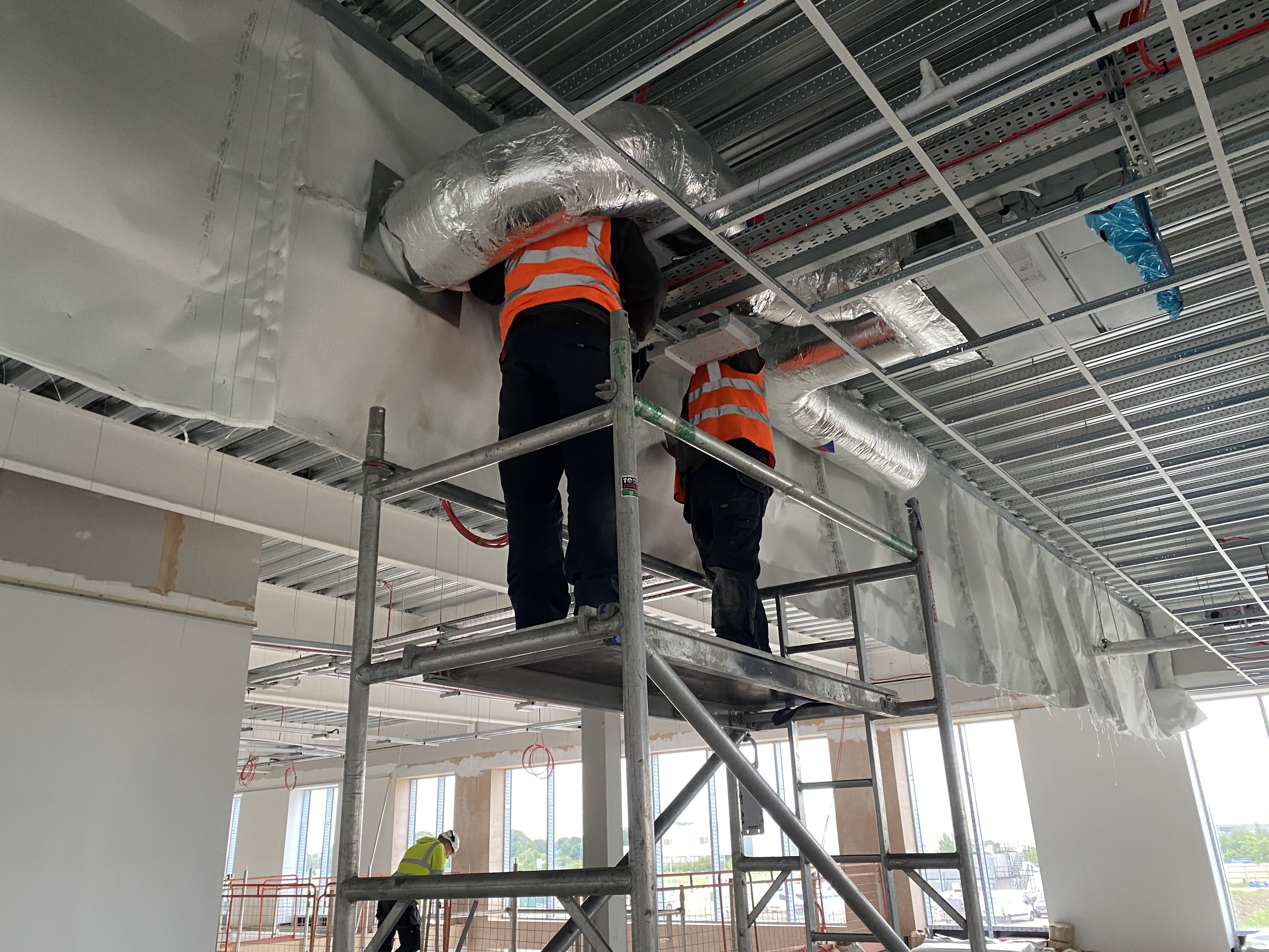 Fire Wall installing fire Curtains at Reckitts Hull using Fire Survey Pro App 8