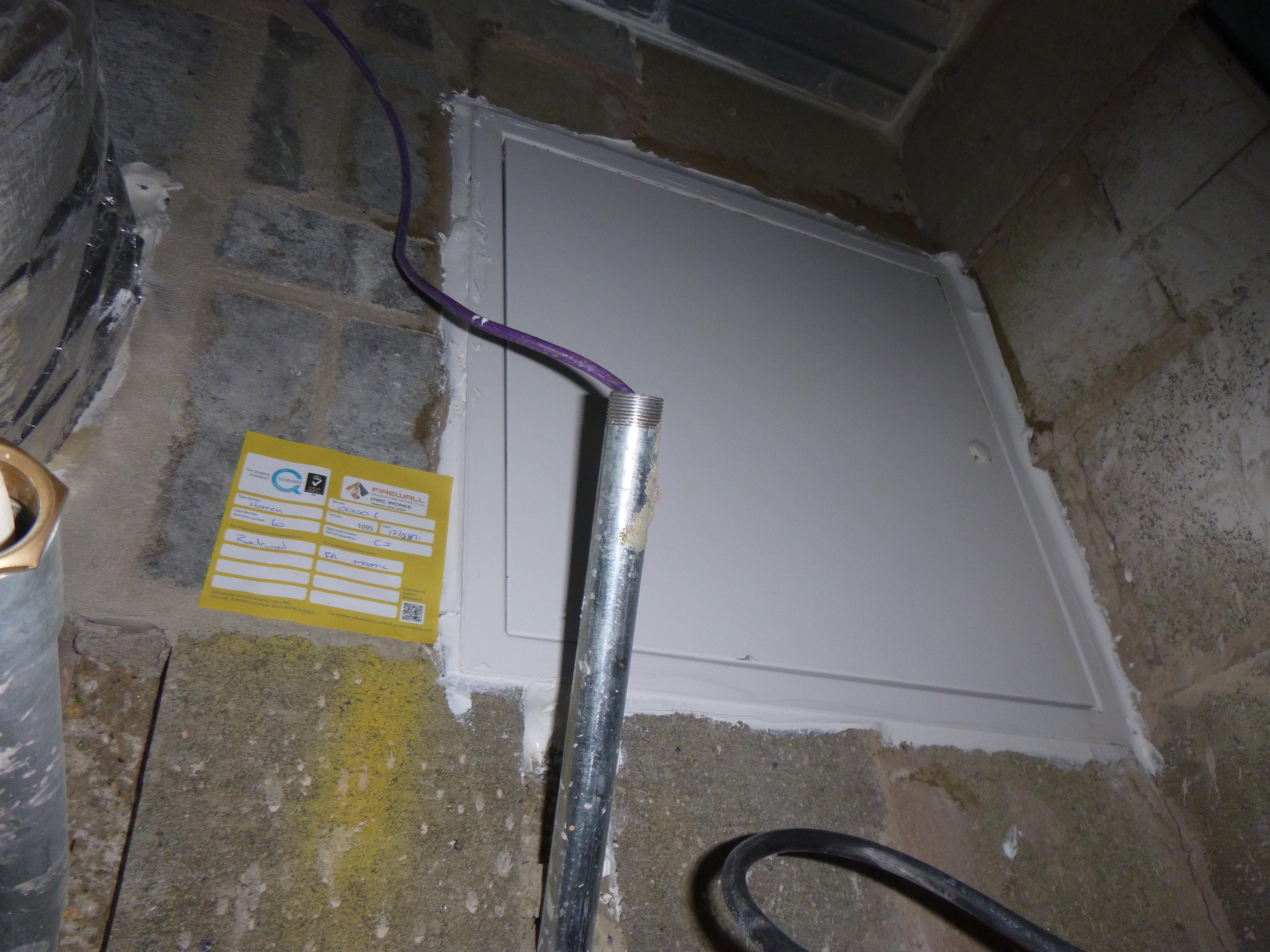 Firewall Fire Stopping at Daisy Appeal Castle Hill Cottingham using Fire Survey Pro 1