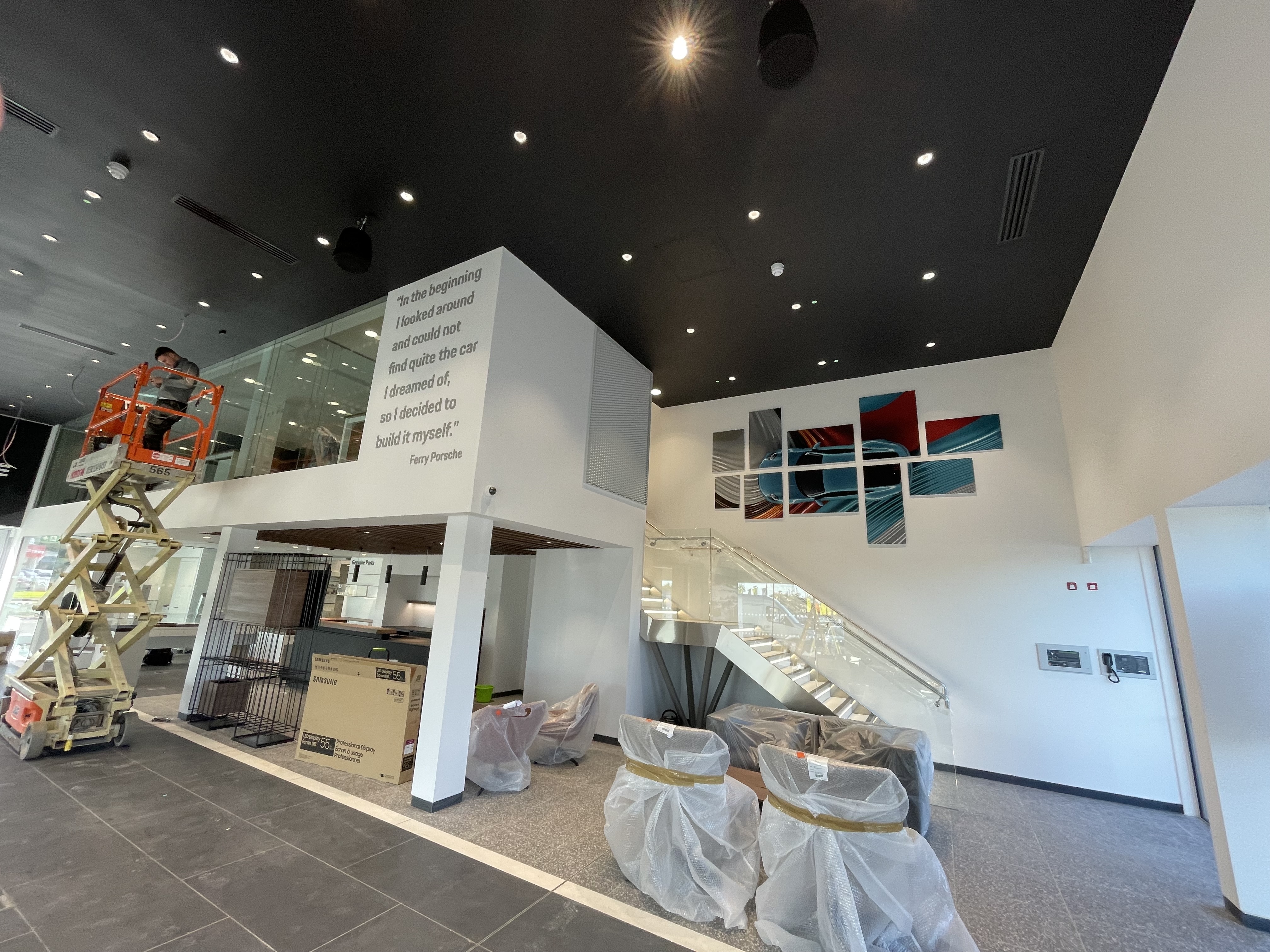 New Porsche Showroom - York | Firewall Passive Fire Protection