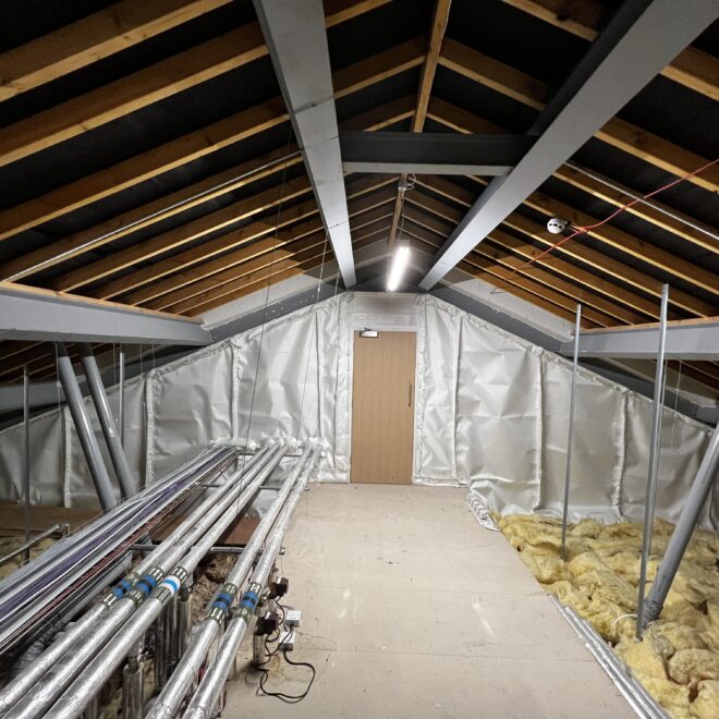 Firewall Fire Curtain at Lazatts Cottingham using Fire Survey Pro 8
