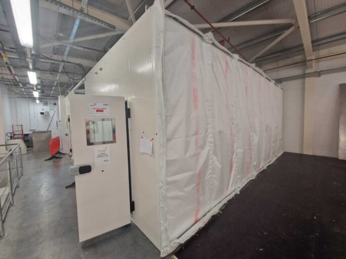 Fire Wall installing fire Curtains at Reckitts Hull using Fire Survey Pro App 6