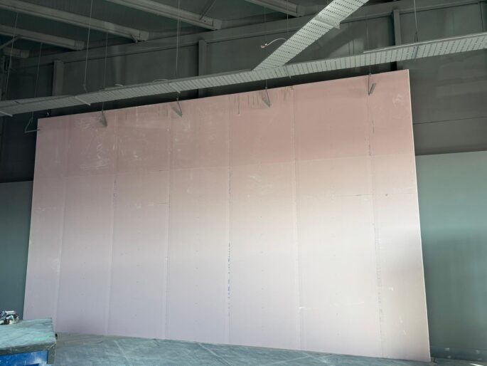 Firewall Passive Fire Protection installing a 1 hour Fire Rated Shaft Walling 7