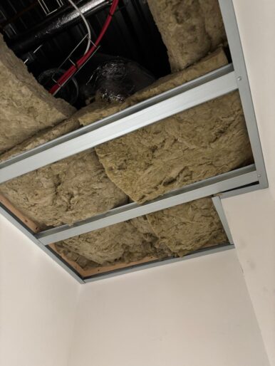 Installation of a Fire Rated Plasterboard Ceiling by Firewall 4